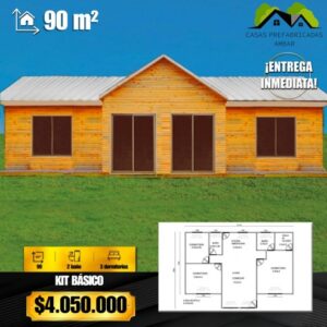 Casa 90m² 5 aguas
