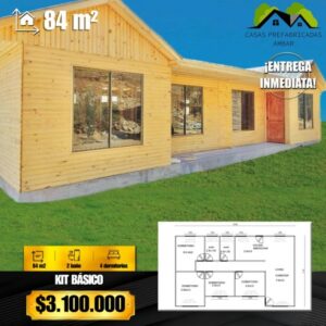 Casa 84m² 6 aguas
