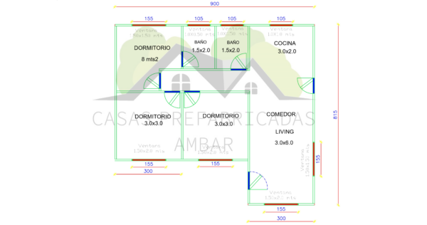 Casa 60m² 4 aguas - Imagen 2