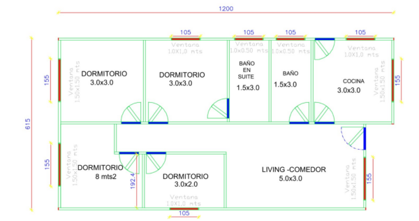 Casa 72m² 2 aguas - Imagen 2