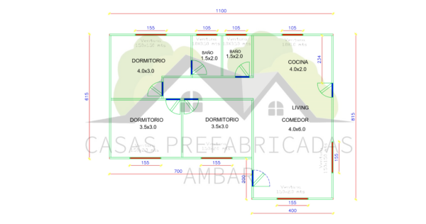 Casa 74m² 4 aguas - Imagen 2