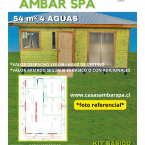 Casa 54m² 4 aguas