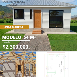 Casa 54m² 4 aguas