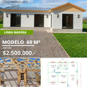 Casa 60m² 4 aguas