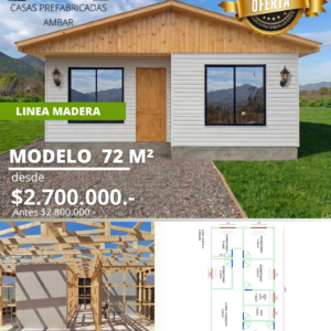 Casa 72m² 2 aguas