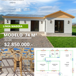 Casa 74m² 4 aguas