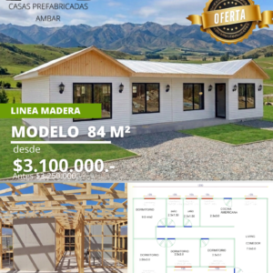 Casa 84m² 6 aguas