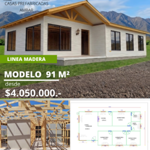Casa 91m² 4 aguas
