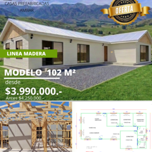 Casa 102m² 4 aguas