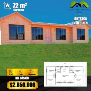 Casa 72m² 6 MARIPOSA aguas