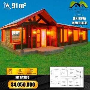 Casa 91m² 4 aguas