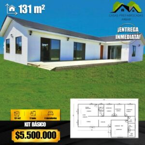 Casa 131m² 4 aguas