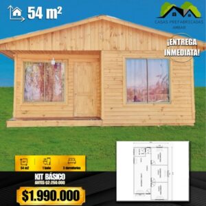 Casa 54m² 2 aguas