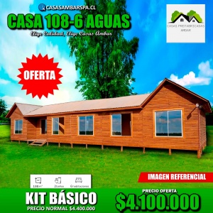 Casa 108m² 6 aguas